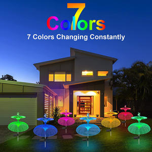 Lumière solaire de <span class=keywords><strong>jardin</strong></span> à double tête de méduse Lampes solaires de <span class=keywords><strong>jardin</strong></span> étanches 7 couleurs changeantes Lampes solaires de <span class=keywords><strong>jardin</strong></span> Décor extérieur - Product Image 6