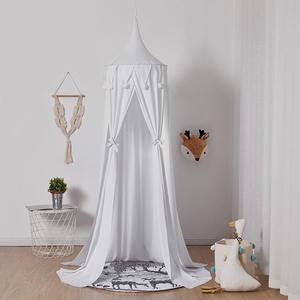 Vendita di prodotti per bambini con decorazione in pizzo <span class=keywords><strong>a</strong></span> triangolo Pom-Pom per tenda in stile nordico <span class=keywords><strong>letto</strong></span> <span class=keywords><strong>letto</strong></span> personalizzato per bambini - Product Image 6