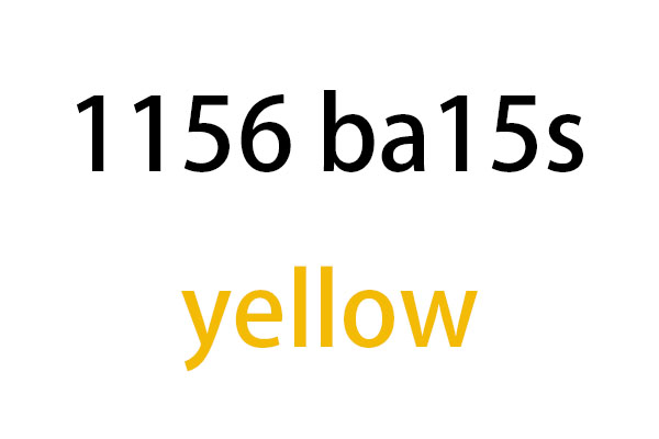 1156 ba15s yellow