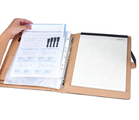 En similicuir personnalisé padfolio organisateur portefeuille avec de format lettre écriture bloc-notes