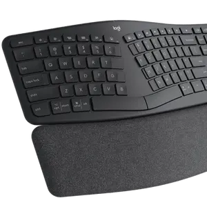 Logitech ERGO K860无线键盘人体工程学分体式电脑笔记本商务办公键盘109键键盘