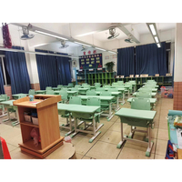 Mobilier scolaire multicolore et personnalisé de haute qualité Ensemble de chaises de bureau simples Table d'étude pour étudiants Table de classe