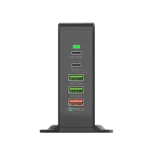 الجملة 75W F88-A الهاتف المحمول شاحن 5 منافذ إخراج شاحن Usb الجدار شاحن