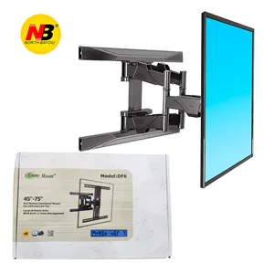 Kuzey bayou NB DF6 45-75 ''tam hareket döner TV duvar braketi dağı