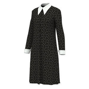 Nuovo abito di Halloween Addams per la famiglia da mercoledì per le ragazze per le esibizioni di parrucche in Costume Cosplay per bambini - Product Image 2