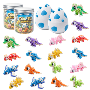 Uovo di Dinosauro Articolato Stampato in 3D, Giocattolo Fai-da-Te, Figurina Flessibile, Uovo Sorpresa, Giocattolo Sensoriale Personalizzabile per Bambini - Product Image 1