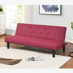 Aşağı katlayın futon muti-amaçlı gece ve gündüz katlanır ucuz kumaş tek koltuk çekyat çekin