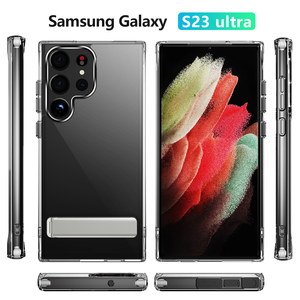 Étui Transparent antichoc mince pour téléphone portable, sacs et étuis pour Samsung S23 Ultra avec support - Product Image 4