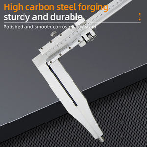 Professionele Hoge Kwaliteit 0-300Mm Staal Gehard Handmatige Industriële Nonius Remklauw Met Lange Kaak - Product Image 3