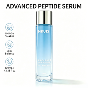 Sérum Peptidique GHK-Cu SNAP-8 100ml, Essence Visage Jour et Nuit Équilibrante, Anti-Âge, Hydratante et Réparatrice pour <span class=keywords><strong>Tous</strong></span> Types de Peau MRUIS OEM - Product Image 2
