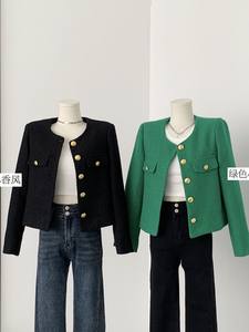 Cappotti Casual da <span class=keywords><strong>donna</strong></span> 2025 nuovo cappotto bianco alla moda da <span class=keywords><strong>donna</strong></span> ampio cappotto corto di <span class=keywords><strong>Tweed</strong></span> giacca da <span class=keywords><strong>donna</strong></span> - Product Image 4