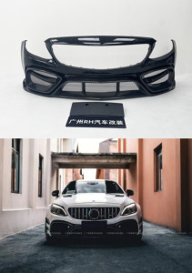ชุดแต่ง C63 IMP สำหรับ Mercedes C63 Coupe AMG Facelift สภาพใหม่ C205/C63 Coupe กันชน สเกิร์ตข้าง สปอยเลอร์หลัง ฝากระโปรงเครื่องยนต์ - Product Image 4