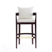 Vente en gros d'usine de tabouret de bar moderne à cadre en bois massif avec coussin en tissu chaise de bar pour café tabouret de comptoir en bois massif chaise haute