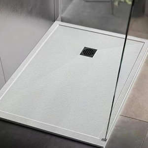 Base de <span class=keywords><strong>Ducha</strong></span> de Piedra Artificial Moderna Personalizada Boye White para Baño, Hotel, Villa, Base de <span class=keywords><strong>Placa</strong></span> de <span class=keywords><strong>Roca</strong></span> - Product Image 4