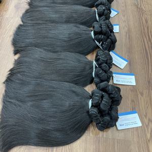 Venta al por mayor 100% Extensiones de Cabello Natural Remy Vietnamita Máquina de Trama Doble Paquetes de Cabello Humano Recto Sin Productos Químicos Enredos - Product Image 1