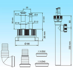 Connecteur TEE en zinc à surface lisse pour vidange de condensat pour raccords de tuyauterie en fer PE PVC PPR PP techniques de coulée de taille 25mm - Product Image 2