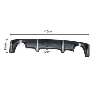 Nouveau diffuseur de pare-chocs arrière en FRP pour 350Z OLOTDI - Noir carbone, surface époxy hautement polie - Product Image 1