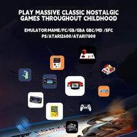 X2 Blue Ultra Gaming-Konsolen 4K Retro Familien-TV-Videospielkonsolen Gamepad Spielstick Klassisch 64GB 30000 Spiele für PSP/PS1