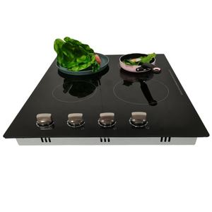 Cuisinière commerciale à wok électrique infrarouge 6000W, plaque à induction 4 brûleurs, cuisinière à induction encastrable - Product Image 2