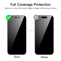 3 Paket Pelindung Layar Kaca Privasi Anti-Spy Ultra-Tipis 2.5D dengan Kekerasan 9H untuk Iphone 18 17 16 15 Air Plus Pro Max