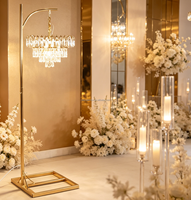 Lustre en acrylique cristal pour mariage, indice de protection IP33, éclairage LED AC 220V/110V pour la décoration de scène et d'allée