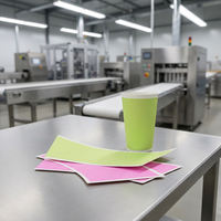 Gobelets en papier jetables à revêtement PE simple face, personnalisables avec logo, qualité alimentaire, pour café et boissons chaudes – Vente chaude