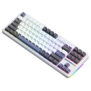 คีย์บอร์ดเกมมิ่ง AULA F87 RGB Backlit DIY แบบปรับแต่งได้ 87 ปุ่ม คีย์บอร์ดไร้สาย USB พร้อมโครงสร้างแบบ Laptop Washer - Product Image 1