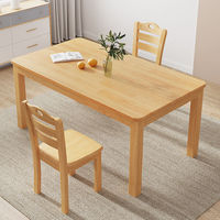 Ensemble de table et chaises de salle à manger modernes et écologiques en gros pour la maison, l'hôtel, le restaurant, mobilier de salle à manger 2, 4, 6, 8 places en bois massif