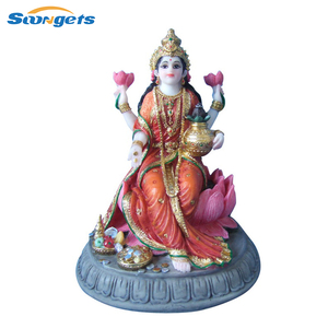 Gran oferta, artículo religioso de resina, estatua de dios hindú Laxmi - Product Image 5