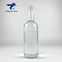 500ml Glasflaschen mit Schraubverschluss und Mattierter Oberfläche Anpassbares Design aus Shandong Kartonverpackt