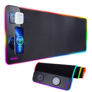 Alfombrilla de ratón para juegos personalizada grande de cuero luminoso RGB con carga inalámbrica 3 en 1, estilo <span class=keywords><strong>Anime</strong></span> para juegos de oficina en casa - Product Image 1
