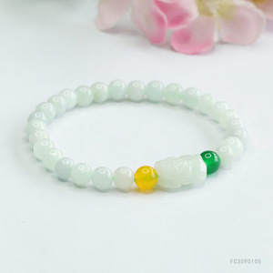 Pulseira Feminina de Jadeíta Ximang Shinzue Pixiu 2026 com Calcedônia - Atacado de Fábrica Geração S3090105 - Product Image 2