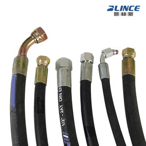 Tuyau hydraulique en acier inoxydable tressé 1/4 3/8 bsp jic, réparation de tuyau hydraulique <span class=keywords><strong>Manuli</strong></span>, tuyau d'assemblage, tuyau en caoutchouc hydraulique r2 - Product Image 5