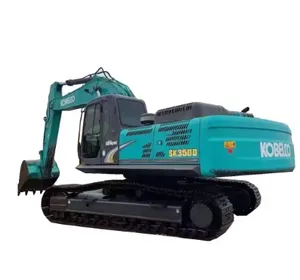 Escavatori usati eccellenti prestazioni di escavatori Kobelco SK350 di seconda mano, 35 tonnellate di escavatori originali a buon mercato