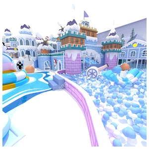 Jeu d'équipement intérieur pour enfants sur le thème du monde de la glace et de la neige en vente - Product Image 3