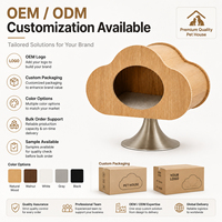 Maison pour animaux de compagnie en bois massif, moderne, luxueuse, minimaliste, durable et écologique pour chats et chiens - Meubles durables, style de vie tendance