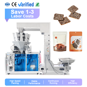 Machines d'emballage entièrement automatiques pour Doypack et sachets stand-up, machine de remplissage Doypack pour biscuits et bonbons - Product Image 1