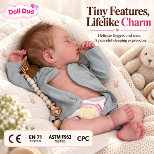 ตุ๊กตาเด็กเกิดใหม่ DollDuo ขนาด 19 นิ้ว เหมือนจริง ทำมือ รูปแบบทารกแรกเกิด ของเล่นซิลิโคน ขายดี ของเล่นเด็ก ของขวัญสุดเพอร์เฟกต์สำหรับเด็กผู้หญิง - Product Image 1