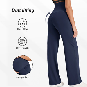 <span class=keywords><strong>Pantaloni</strong></span> Lunghi Casual da Gravidanza 3040 a Vita Alta con Supporto per la Pancia, Eco-Friendly, per Yoga e <span class=keywords><strong>Maternità</strong></span> - Product Image 6