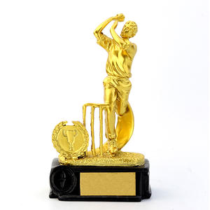 All'ingrosso personalizzato grande metallo souvenir sport award trofei e medaglie cup world prize 1st place gold cricket trophy per champion - Product Image 2