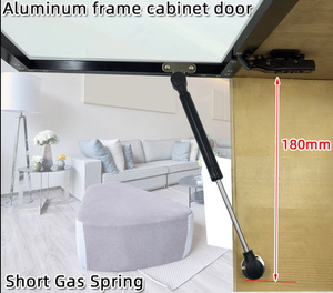 Ngắn khí strut xi lanh thủy lực khung nhôm cửa tủ nâng lên khí mùa xuân cho đồ nội thất bền vật liệu sắt - Product Image 3