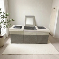 Boîte de rangement pliable pour vêtements et jouets, style tiroir, armoire de rangement pour vêtements, armoire de rangement compartimentée