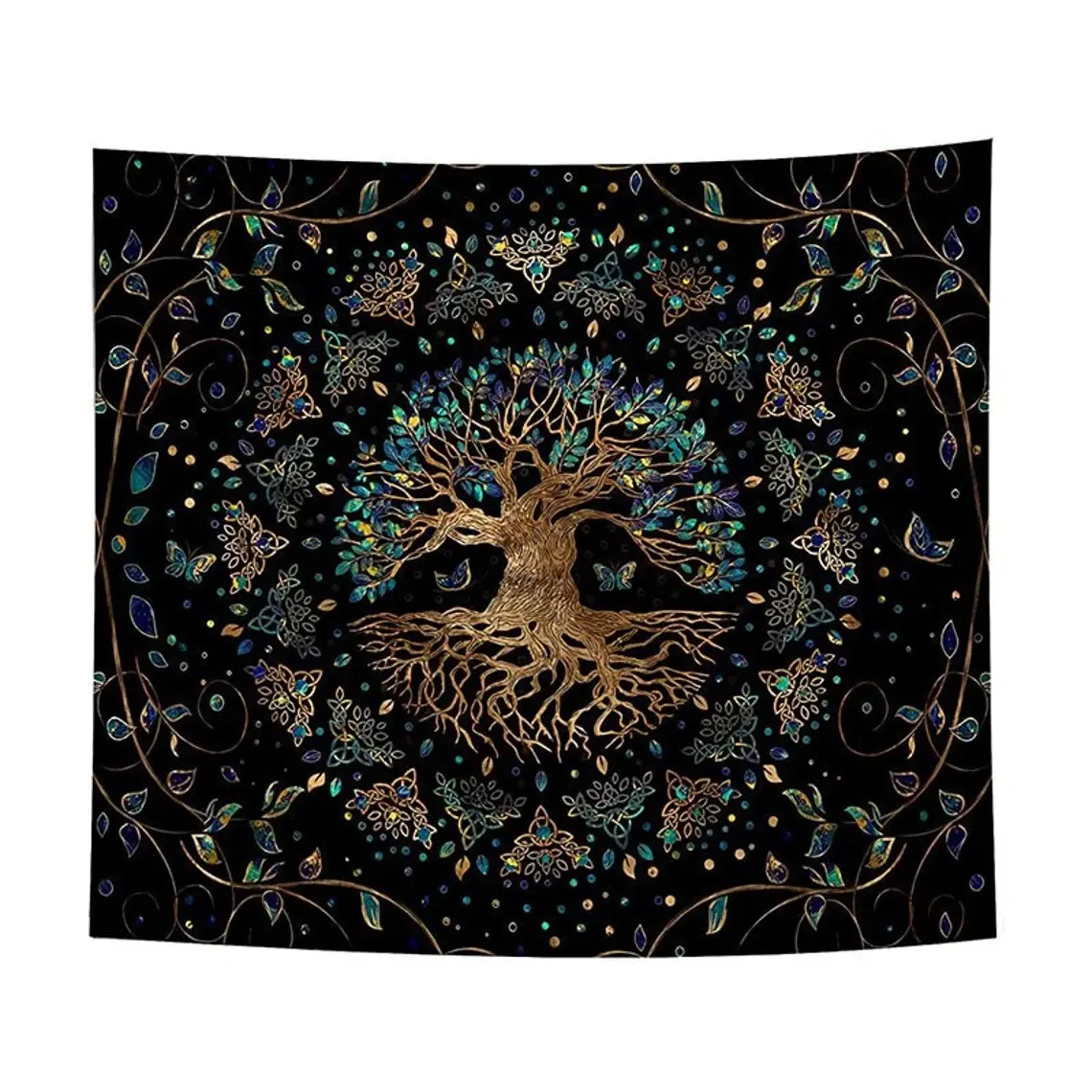 Tree Of Life Tapestry Witchcraft Trippy Zodiac Space Tapestry Moon Phase Wall Hanging Mystic Wall Decor Tapestries