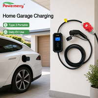 Nouveau chargeur EV portable de type 2 de 11 kW, 16 A, IP67, protection contre les fuites, utilisation domestique européenne, garage
