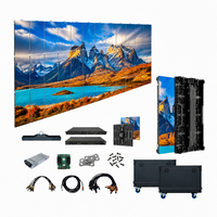 Mur vidéo LED étanche IP65 couleur pleine résolution pour la location, 500x500mm, rapport 16:9, 5m x 3m, P2.6 P2.9 P3.91, garantie 5 ans