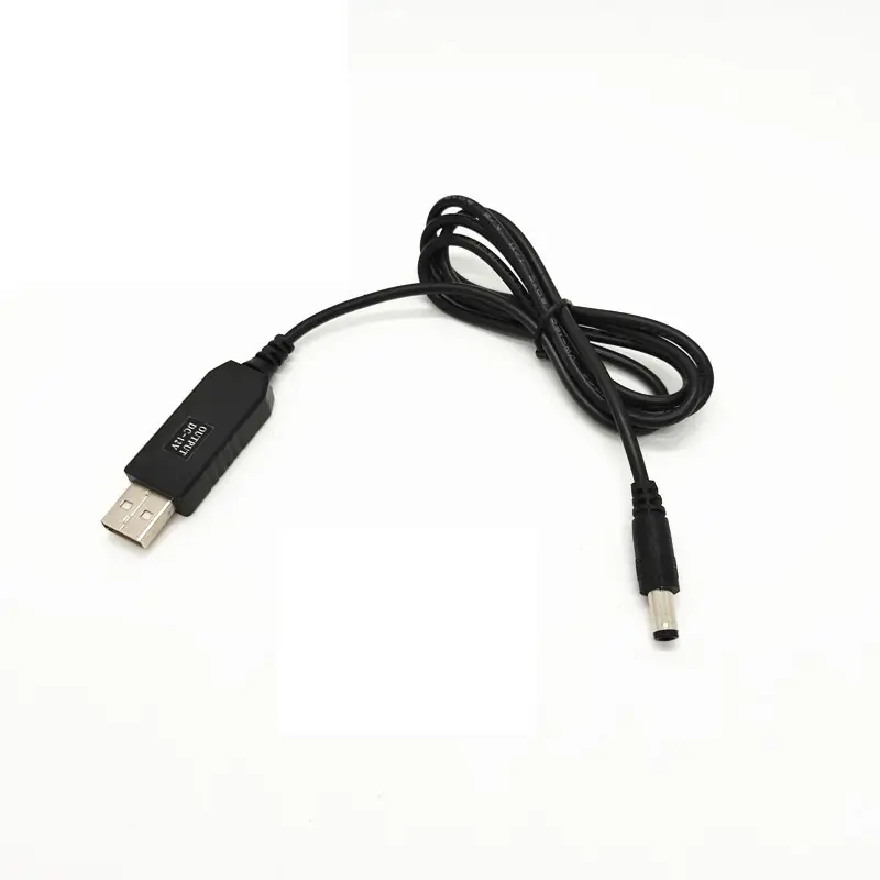 สายแปลง USB DC 5V ไปยัง DC 9V / 12V สายอะแดปเตอร์แปลง USB ขนาด2.1x5.5มม.