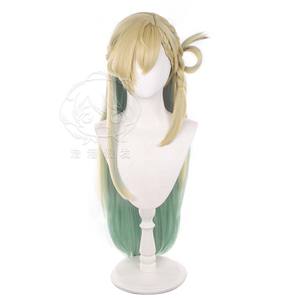 Perruque longue dégradée verte blonde LYNAE pour femmes, idéale pour les jeux de fête d'Halloween Wuthering Waves GAHC-067 - Product Image 3