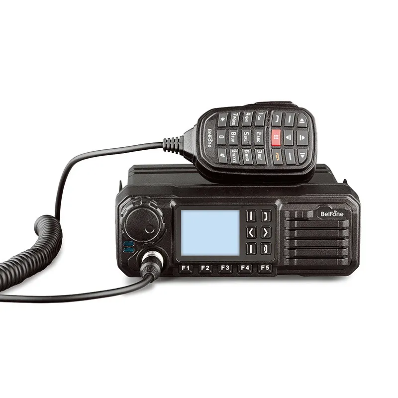 Belfone transmissor móvel profissional, rádio digital am fm portátil vhf para carro