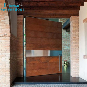 Portes <span class=keywords><strong>d</strong></span>'<span class=keywords><strong>entrée</strong></span> pivotantes <span class=keywords><strong>en</strong></span> <span class=keywords><strong>bois</strong></span> <span class=keywords><strong>massif</strong></span> de style moderne Seeyesdoor pour l'extérieur de la maison - Product Image 3