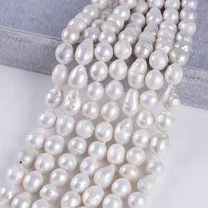 Wholesale 10-12mm Edison Tail Natural Freshwater White <b>Loose</b> <b>Pearls</b> Button Shape Handmade DIY Necklace Materials Spot Promotion - Product Image 3